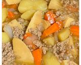 家族太鼓判の肉じゃが風含め煮(丼)作り方5写真