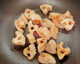 エビとレンコンのニンニク炒め作り方5写真