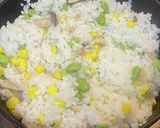 俺流！枝豆コーンとエリンギの炊き込みご飯作り方10写真