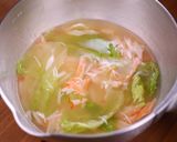 レタスかに玉あんかけご飯作り方2写真