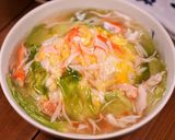 レタスかに玉あんかけご飯作り方6写真