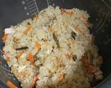 わらびの炊き込みご飯作り方10写真