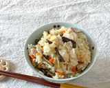 わらびの炊き込みご飯作り方11写真