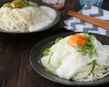 まるで和風カルボナーラ♪とろろそうめん作り方3写真