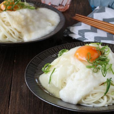まるで和風カルボナーラ♪とろろそうめん by ♪♪maron