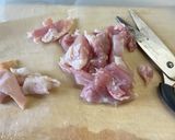 鶏肉はキッチンバサミで切るのが楽ちん作り方3写真