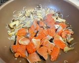 鮭とほうれん草のさらっとクリームパスタ作り方3写真
