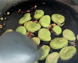 そら豆ペペロンチーノ　お弁当のすき間にも作り方4写真