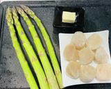 アスパラとホタテのバター醤油焼き作り方1写真