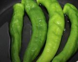 万願寺唐辛子の豆鼓醤和え作り方2写真