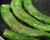 万願寺唐辛子の豆鼓醤和え作り方3写真