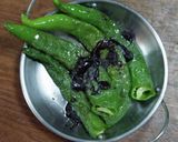 万願寺唐辛子の豆鼓醤和え作り方5写真