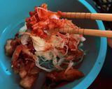 即席キャンプ飯おつまみ　キムチいかくん作り方2写真