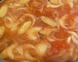菊芋とゴボウと大豆のトマト味噌スープ作り方5写真