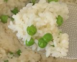 バター香るグリーンピースの炊飯器ピラフ　作り方5写真