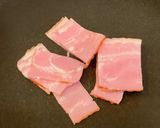 時短簡単！アスパラと舞茸のベーコン炒め作り方1写真