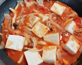 調味料2つ☆煮込み10分簡単トマト肉豆腐作り方3写真