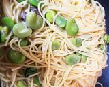 あさりとそら豆のボンゴレパスタ作り方8写真