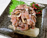 鯵のたたきの昆布三昧♪塩昆布ととろろ昆布作り方2写真
