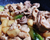 長芋ときゅうりと豚肉の炒めもの作り方5写真