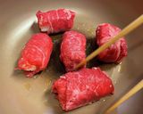 紅生姜がポイント！肉巻きおにぎり作り方3写真