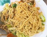 お一人様！市販の焼きそばに洋風隠し味作り方3写真