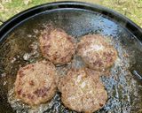 バーベキューで作るハンバーガー作り方2写真