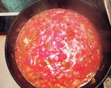 塩鮭とセロリのトマトソースパスタ作り方3写真