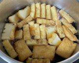 わらびと厚揚げの煮物(わらびのアク抜き)作り方2写真