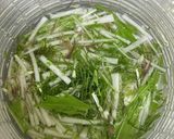 香味野菜の和風サラダ（梅味ドレ）作り方2写真