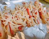 簡単美味しい♡ちくわのカニカマチーズ焼き作り方4写真