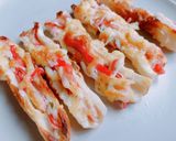 簡単美味しい♡ちくわのカニカマチーズ焼き作り方5写真