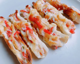 簡単美味しい♡ちくわのカニカマチーズ焼き作り方5写真
