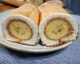 クッキングシートで巻く！バナナロールパン作り方9写真