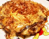 大阪で食べて真似てみたチーズお好み焼き作り方11写真