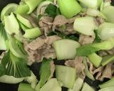 豚肉とチンゲンサイのオイスターソース炒め作り方4写真
