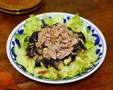 レンジで簡単★豚となすとレタスのサラダ作り方8写真