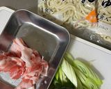 夜食にぴったり☆豚バラ甘煮の出汁おうどん作り方1写真