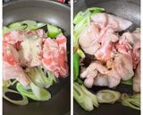 夜食にぴったり☆豚バラ甘煮の出汁おうどん作り方3写真