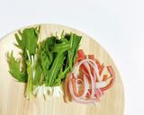 ドレッシングも簡単！水菜のシーザーサラダ作り方1写真