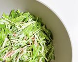 ドレッシングも簡単！水菜のシーザーサラダ作り方3写真