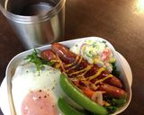 ★ウインナーのっけ盛り弁当★味噌汁付き作り方8写真