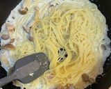 ツナとキノコのレモンクリームパスタ作り方5写真
