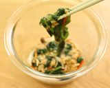 Ca豊富 モロヘイヤと納豆のネバネバ和え作り方3写真