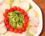 特別な日に☀紅白薔薇の大輪を食卓に咲かせ作り方7写真