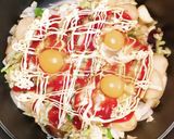 野菜とスパイシーチキンのチーズ目玉焼き作り方4写真