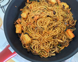 鮭と舞茸のピリ辛焼きそば作り方4写真