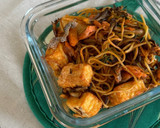 鮭と舞茸のピリ辛焼きそば作り方5写真