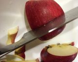 簡単な飾り切り…市松模様(りんご)作り方3写真