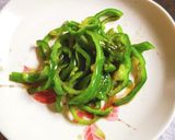 ピーマンのポン酢炒め。作り方1写真